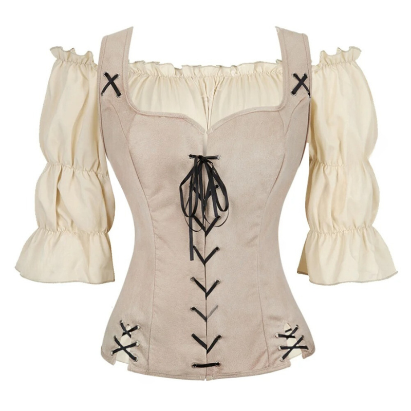 Chemise haut de costume pirate Femme