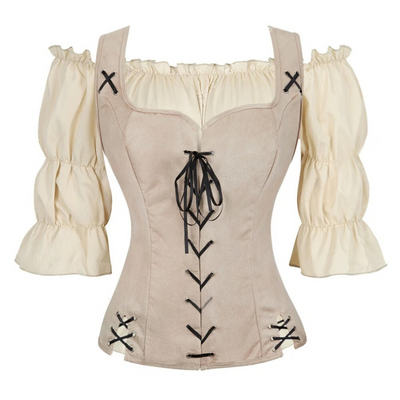 Chemise haut de costume pirate Femme