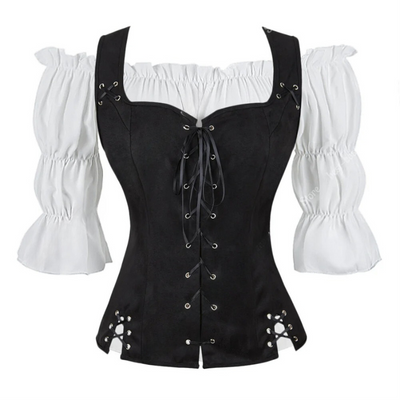Chemise haut de costume pirate Femme