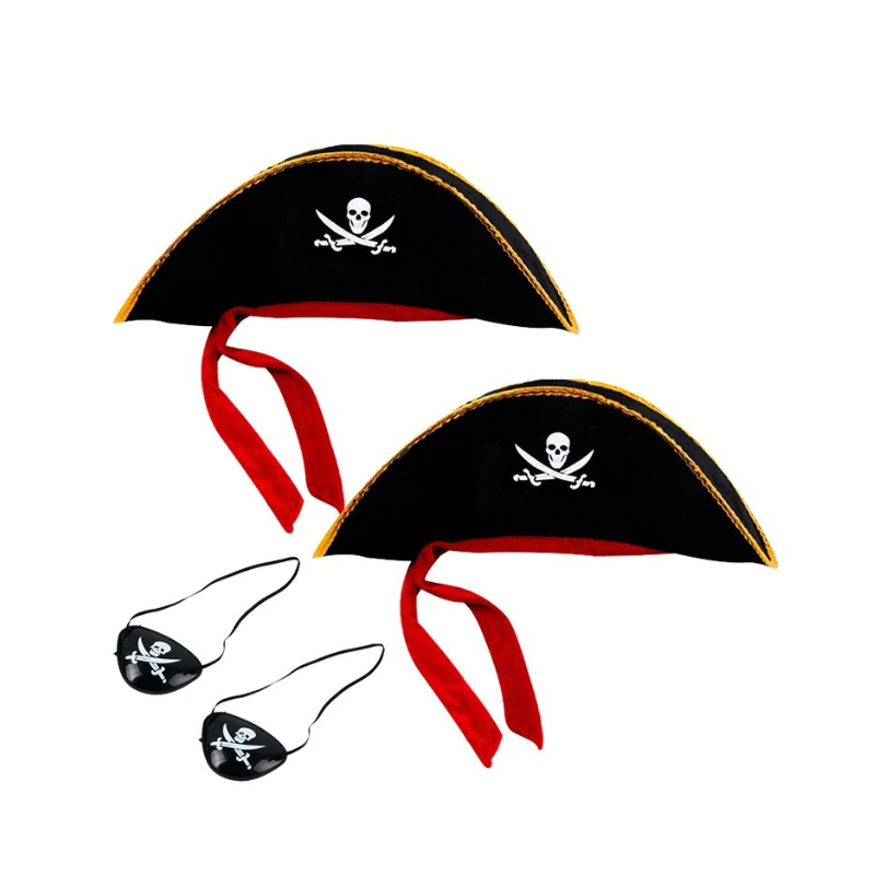 Ensemble pirate chapeau et cache oeil
