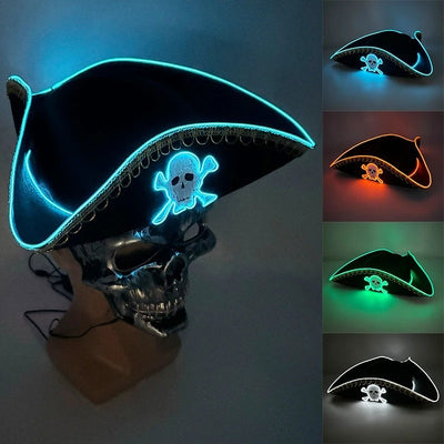 Chapeau de pirate éclairé