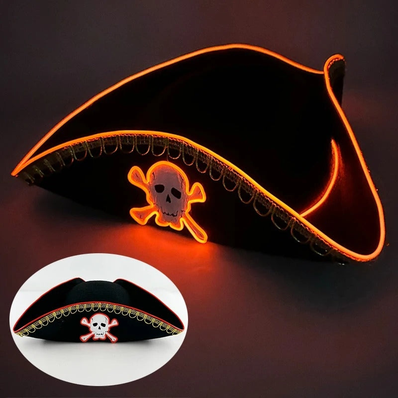 Chapeau de pirate éclairé