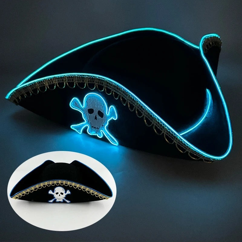 Chapeau de pirate éclairé