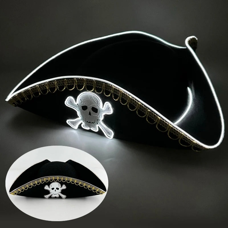 Chapeau de pirate éclairé