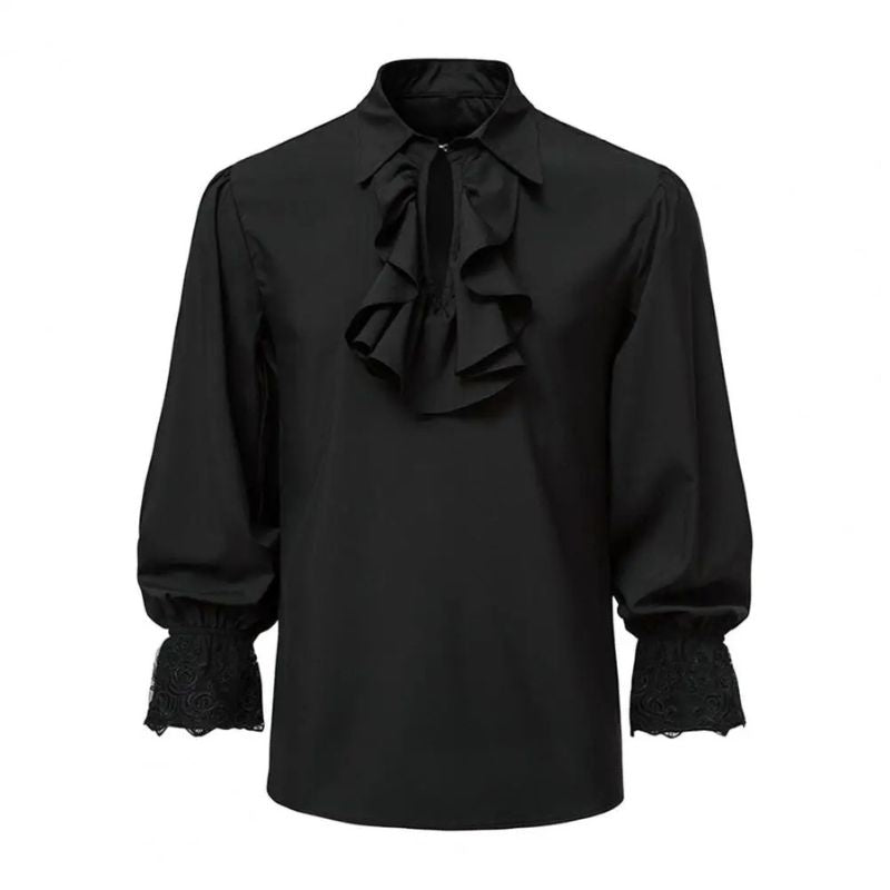 chemise a volant pirate
