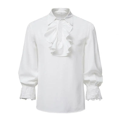 chemise a volant pirate