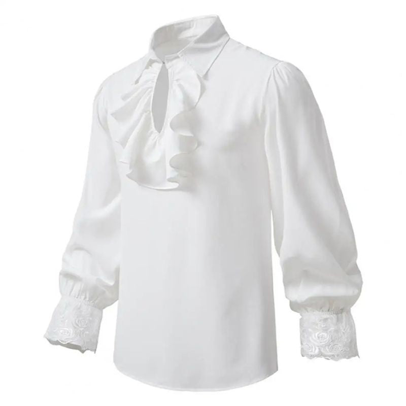 chemise a volant pirate