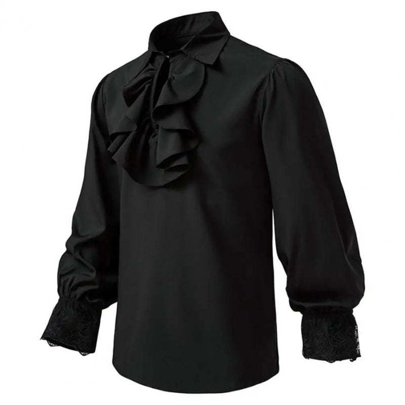 chemise a volant pirate