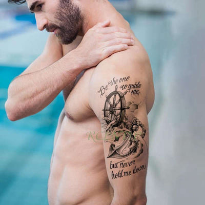 Tatouage Ephemere Ancre | Refuge Du Pirate