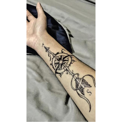 Tatouage Éphémère Boussole | Refuge Du Pirate
