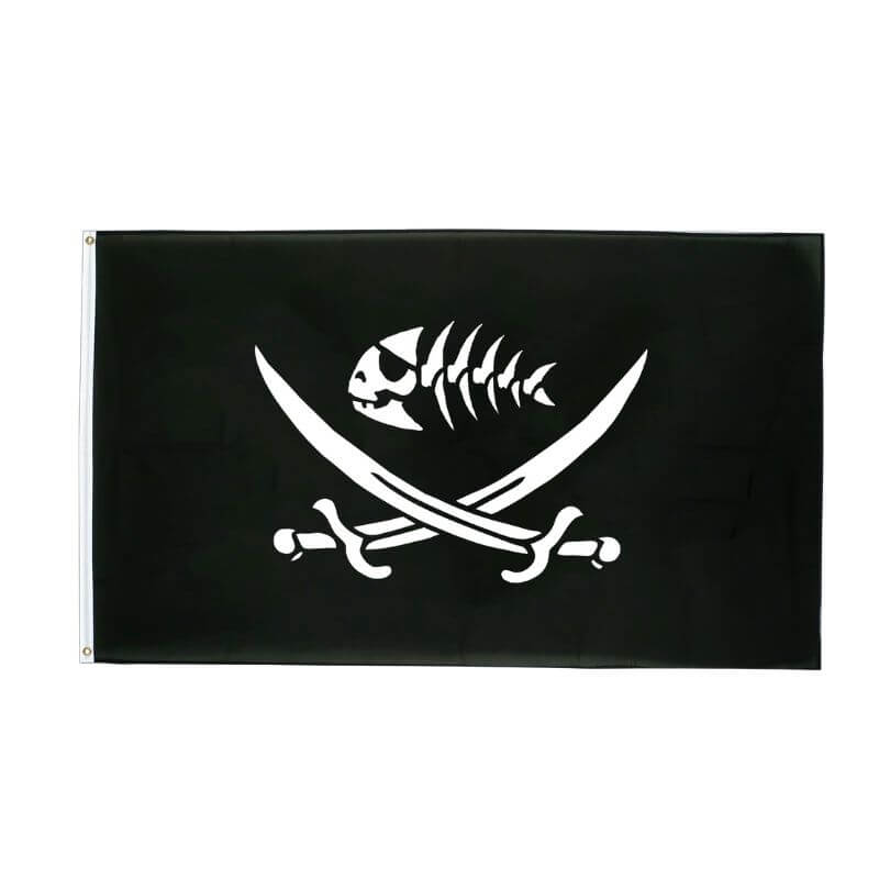 Drapeau de Pirate cracasse de poisson