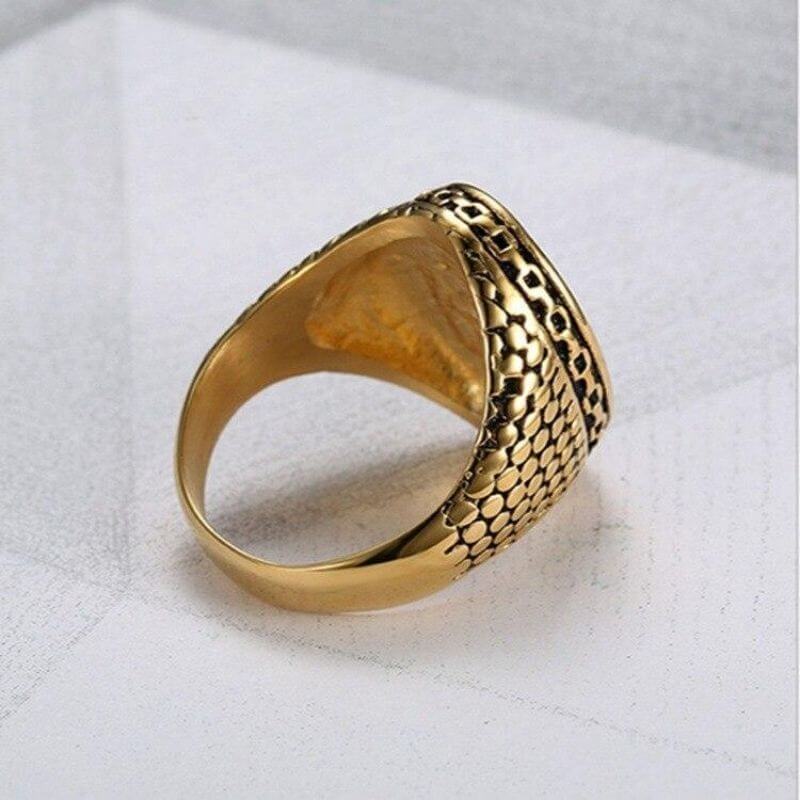 bague-pirate-ancre-or
