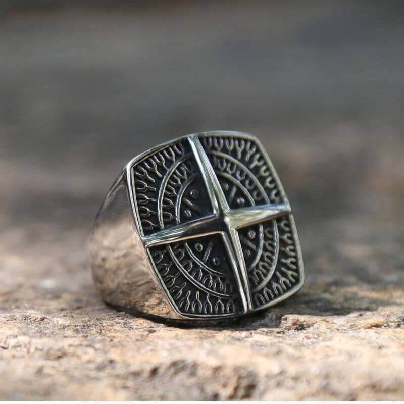 bague-pirate-boussole-viking