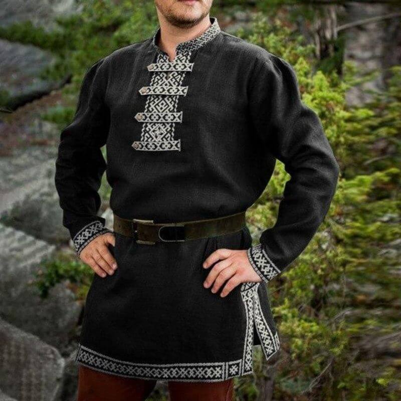 chemise-pirate-a-manche-longue-vert