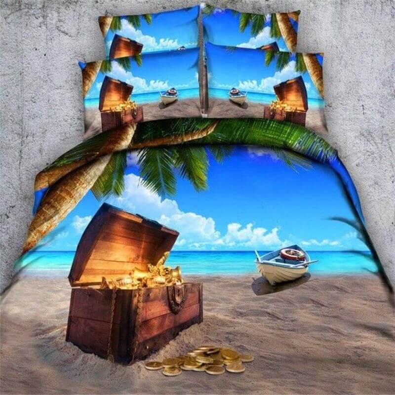 housse-de-couette-pirate-coffre-sur-la-plage