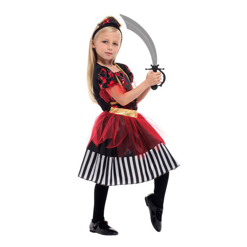 Déguisement Pirate Fille - Rouge