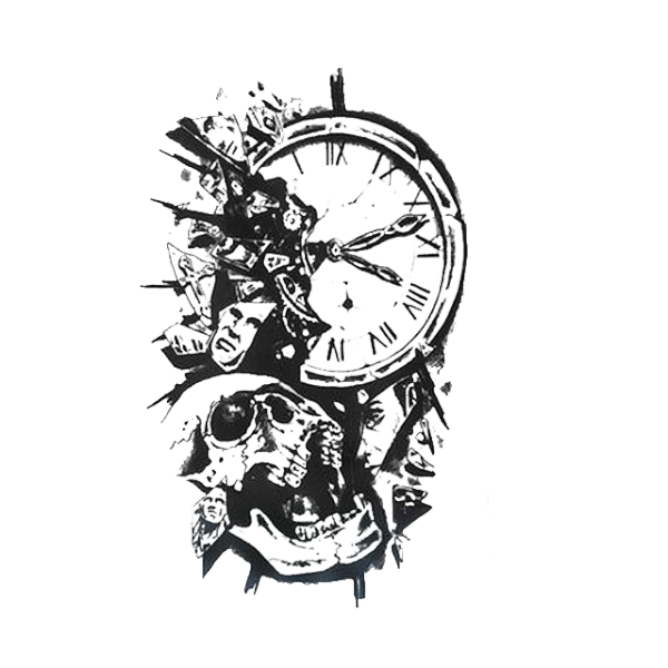 Tatouage Ephemere Horloge | Refuge Du Pirate